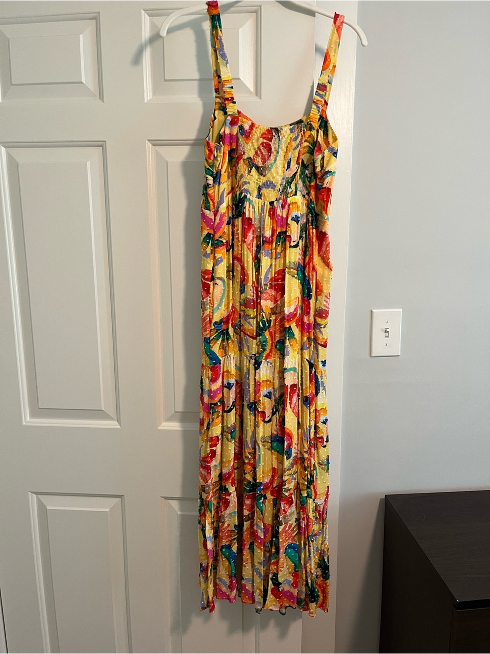 FARM Rio for Anthropologie Yellow Tropical Floral Maxi Dress - Picture 5 of 9